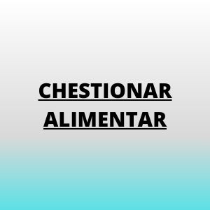 chestionar alimentar